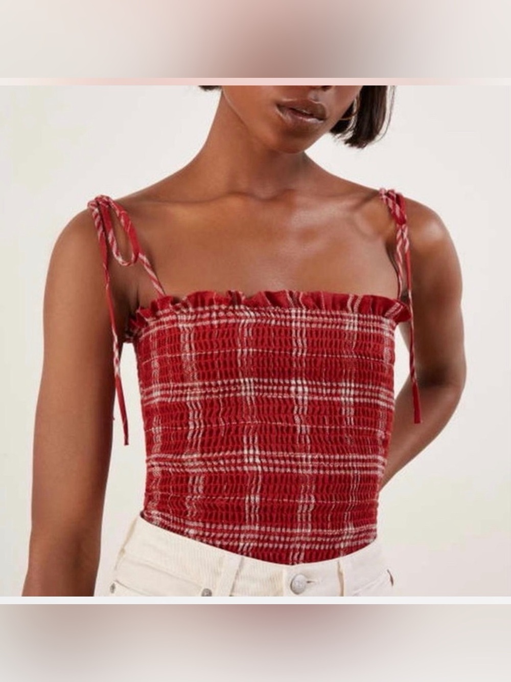 Reformation alli top 100% linen